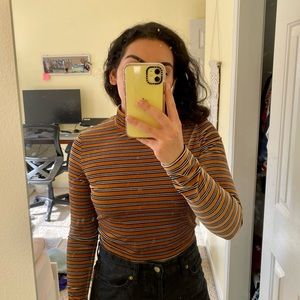 Forever 21 striped long sleeve turtleneck.